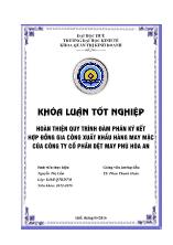 Đề tài Hoàn thiện quy trình đàm phán ký kết hợp đồng gia công xuất khẩu hàng may mặc của công ty cổ phần dệt may phú Hòa An