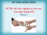 Đề tài Kế toán nghiệp vụ cho vay của ngân hàng ACB