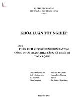 Đề tài Phân tích việc sử dụng đòn bẩy tại công ty cổ phần chiếu sáng và thiết bị toàn bộ KK