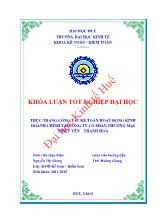 Đề tài Thực trạng công tác kế toán hoạt động kinh doanh chính tại công ty cổ phần thương mại Thiệu yên – Thanh Hoá