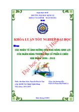 Khóa luận Các nhân tố ảnh hưởng đến khả năng sinh lợi của ngân hàng thương mại cổ phần Á châu giai đoạn 2006 - 2014