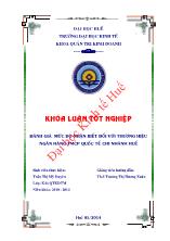 Khóa luận Đánh giá mức độ nhận biết đối với thương hiệu ngân hàng thương mại cổ phần quốc tế chi nhánh Hue