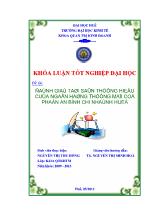 Khóa luận Đánh giá tài sản thương hiệu của ngân hàng thương mại cổ phần An Bình chi nhánh Huế