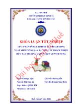 Khóa luận Giải pháp nâng cao hiệu quả hoạt động xuất khẩu nông sản tại công ty trách nhiệm hữu hạn thương mại và dịch vụ Việt Hưng