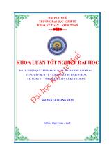 Khóa luận Hoàn thiện quy trình kiểm toán doanh thu bán hàng – cung cấp dịch vụ và nợ phải thu khách hàng tại công ty TNHH kiểm toán và kế toán AAC