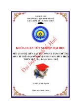 Khóa luận Mối quan hệ giữa đầu tư công và tăng trƣởng kinh tế trên địa bàn huyện Phú Vang tỉnh thừa thiên Huế giai đoạn 2011 – 2015