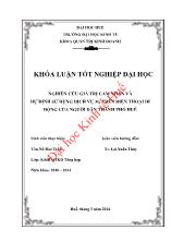 Khóa luận Nghiên cứu giá trị cảm nhận và dự định sử dụng dịch vụ 3g trên điện thoại di động của người dân thành phố Huế