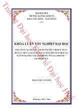 Khóa luận Phân tích các nhân tố ảnh hưởng đến ý định sử dụng dịch vụ thẻ của khách hàng cá nhân đến giao dịch tại ngân hàng thương mại cổ phần sài gòn Thương tín (sacombank) – Chi nhánh Huế