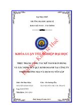 Khóa luận Thực trạng công tác kế toán bán hàng và xác định kết quả kinh doanh tại công ty TNHH thương mại và dịch vụ Tấn Lập