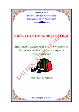 Khóa luận Thực trạng và giải pháp quản lý vốn đầu tư xây dựng cơ bản của công ty điện lực thừa thiên Huế