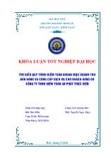 Khóa luận Tìm hiểu quy trình kiểm toán khoản mục doanh thu bán hàng và cung cấp dịch vụ cho khách hàng do công ty TNHH kiểm toán An Phát thực hiện