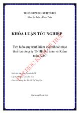 Khóa luận Tìm hiểu quy trình kiểm toán khoản mục thuế tại công ty TNHH kế toán và kiểm toán AAC