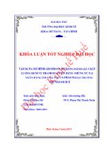 Khóa luận Vận dụng mô hình grönroos mở rộng đánh giá chất lượng dịch vụ thanh toán tín dụng chứng từ tại ngân hàng thương mại cổ phần ngoại thương chi nhánh Huế