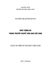 Luận án Biểu tượng đá trong truyền thuyết dân gian Việt Nam