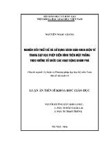 Luận án Nghiên cứu thiết kế và sử dụng sách giáo khoa điện tử trong dạy học phép biến hình trên mặt phẳng theo hướng tổ chức các hoạt động khám phá