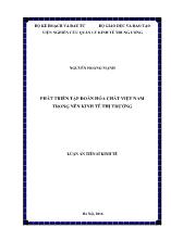 Luận án Phát triển tập đoàn hóa chất Việt Nam trong nền kinh tế thị trường