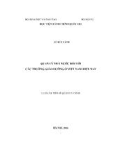 Luận án Quản lý nhà nước đối với các trường giáo dưỡng ở Việt Nam hiện nay