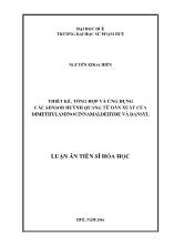 Luận án Thiết kế, tổng hợp và ứng dụng các sensor huỳnh quang từ dẫn xuất của dimethylaminocinnamaldehyde và dansyl