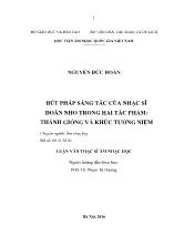 Luận văn Bút pháp sáng tác của nhạc sĩ doãn nho trong hai tác phẩm: Thánh gióng và khúc tưởng niệm