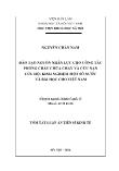 Luận văn Đào tạo nguồn nhân lực cho công tác phõng cháy chữa cháy và cứu nạn cứu hộ: kinh nghiệm một số nƣớc và bài học cho Việt Nam