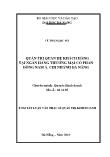 Luận văn Quản trị quan hệ khách hàng tại ngân hàng thương mại cổ phần Đông Nam Á, chi nhánh Đà Nẵng