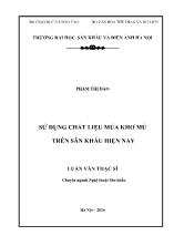 Luận văn Sử dụng chất liệu múa khơ mú trên sân khấu hiện nay