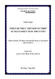 Luận văn Thiết kế trực tiếp khung thép sử dụng phân tích phi tuyến