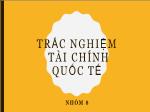 Trắc nghiệm tài chính quốc tế