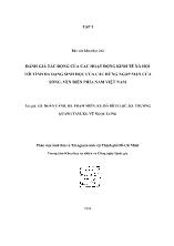 Báo cáo Đánh giá tác động của các hoạt động kinh tẽ xã hội tới tính đa dạng sinh học của các rừng ngập mặn cửa sông, ven biển phía nam Việt Nam