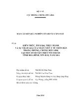 Báo cáo Kiến thức, thái độ, thực hành và sự tham gia của nhân viên y tế thôn bản trong phòng, chống HIV/AIDS tại một số huyện miền núi thuộc tỉnh Hòa Bình, Yên Bái, năm 2014