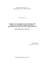 Báo cáo Nghiên cứu đặc điểm lối sống sinh viên hiện nay và những phương hướng, biện pháp giáo dục lối sống cho sinh viên