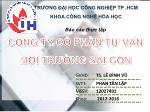 Báo cáo thực tập Công ty cổ phần tư vấn môi trường Sài Gòn