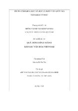 Đề tài Quá trình hình thành bản sắc văn hóa Việt Nam