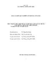 Đề tài Thực trạng thực hiện Đề án vị trí việc làm tại các trung tâm phòng, chống HIV/AIDS năm 2013 và một số yếu tố liên quan