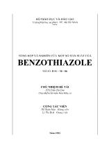 Đề tài Tổng hợp và nghiên cứu một số dẫn suất của benzothiazole