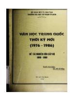 Đề tài Văn học Trung Quốc thời kỳ mới (1976 -1986)