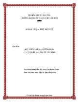 Khóa luận Điều chế và khảo sát ứng dụng của vật liệu hấp phụ từ vỏ chuối