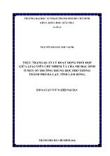 Khóa luận Thực trạng quản lý hoạt động phối hợp giữa giáo viên chủ nhiệm và cha mẹ học sinh ở một số trường trung học phổ thông thành phố Đà Lạt, tỉnh Lâm Đồng