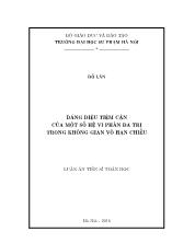 Luận án Dáng điệu tiệm cận của một số hệ vi phân đa trị trong không gian vô hạn chiều