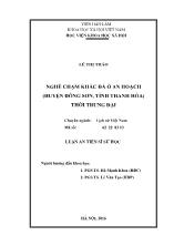 Luận án Nghề chạm khắc đá ở An Hoạch (huyện Đông Sơn, tỉnh Thanh Hóa) thời trung đại