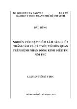 Luận án Nghiên cứu đặc điểm lâm sàng của trầm cảm và các yếu tố liên quan trên bệnh nhân động kinh điều trị nội trú