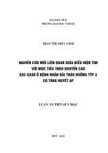 Luận án Nghiên cứu mối liên quan giữa biểu hiện tim với mục tiêu theo khuyến cáo ESC-EASD ở bệnh nhân đái tháo đường týp 2 có tăng huyết áp