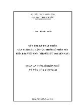 Luận án Nửa thế kỷ phát triển văn xuôi các dân tộc thiểu số miền núi phía bắc Việt Nam (khoảng từ 1960 đến nay)