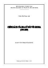 Luận văn Chính sách của Hoa Kỳ đối với Grudia (1993-2009)