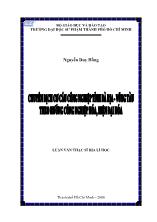 Luận văn Chuyển dịch cơ cấu công nghiệp tỉnh Bà Rịa – Vũng Tàu theo hướng công nghiệp hoá, hiện đại hoá