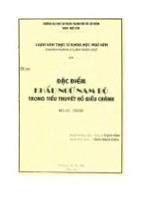 Luận văn Đặc điểm khẩu ngữ nam bộ trong tiểu thuyết Hồ Biểu Chánh