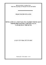 Luận văn Đóng góp của Trần Quang Nghiệp trong quá trình hiện đại hóa truyện ngắn Nam Bộ đầu thế kỉ XX