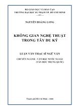 Luận văn Không gian nghệ thuật trong Tây Du Ký