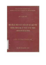 Luận văn Một số giải pháp phát triển đội ngũ giáo viên trường Trung học kỹ thuật Lý Tự Trọng thành phố Hồ Chí Minh