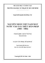 Luận văn Nguyên nhân Việt Nam mất nước vào tay thực dân Pháp (1802 - 1884)